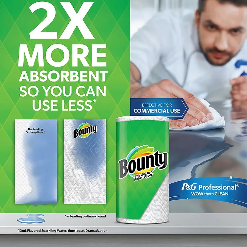 Paper Towels<Bounty Select-A-Size Double Roll Paper Towels, 2-ply, 90 Sheets/Roll, 24 Rolls/Pack (66539/5815)