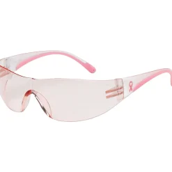 Eye Protection<Bouton Optical Safety Glasses, Eva™, Pink/Clear Frame, Light Pink Lens, Anti-scratch Coating (250-10-0904)
