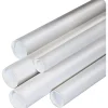 Partners Brand Box Partners White Mailing Tubes, 2-1/2" x 24", 34/Case* Mailing Tubes