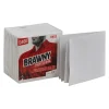 Brawny Professional D400 Durable Fibers Cleaning Wipers, 12.5" x 13", White, 18/Carton (20023)