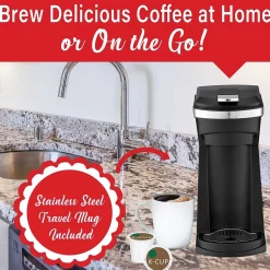 Coffee Makers<Brentwood Single-Serve Coffee Maker, Black (TS-1101BK)