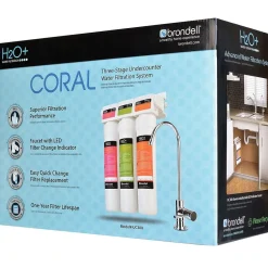 Water Filters & Dispensers<Brondell H2O+ Coral Three-Stage Undercounter Water Filtration System (UC300)