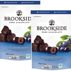 Chocolate<Brookside Dark Chocolate Acai and Blueberry Flavors, 21 Ounces, 2/BD (HEC91145)