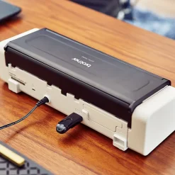 Scanners<Brother ADS-1200 Micro USB Duplex Document Scanner, White (ADS1200)