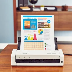 Scanners<Brother ADS-1200 Micro USB Duplex Document Scanner, White (ADS1200)