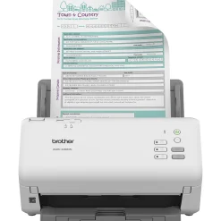 Portable Scanners<Brother ADS-4300N Duplex Document Scanner, Gray