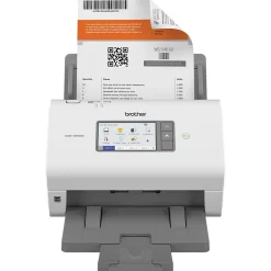 Portable Scanners<Brother ADS-4900W Duplex Document Scanner, White/Black