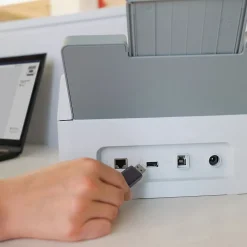 Desktop Scanners<Brother ADS-4700W Duplex Document Scanner, White/Black