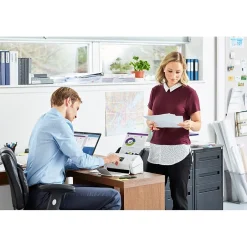 Desktop Scanners<Brother ADS-2700W Refurbished Wireless Color Duplex Desktop Document Scanner, White