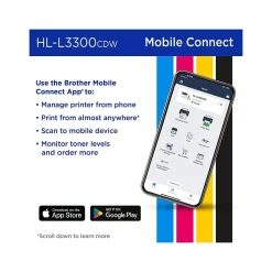 Wireless Printers<Brother HL-L3300CDW Wireless Digital Color Multi-Function Printer, Refresh Subscription Eligible