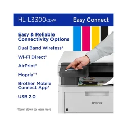 Wireless Printers<Brother HL-L3300CDW Wireless Digital Color Multi-Function Printer, Refresh Subscription Eligible