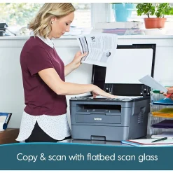 Black & White Printers<Brother HL-L2390DW Wireless Black & White Laser Printer, All-In-One, Print, Scan, Copy, Refresh Subscription Eligible