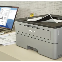 Black & White Printers<Brother HL-L2350DW Wireless Monochrome Laser Printer, Refurbished