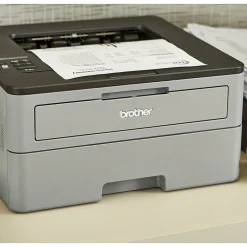 Black & White Printers<Brother HL-L2350DW Wireless Monochrome Laser Printer, Refurbished