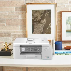 Color Printers<Brother INKvestment Tank MFC-J4335DW Wireless Color Inkjet Printer, All-In-One Supertank, Print, Scan, Copy, Fax