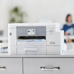 Color Printers<Brother INKvestment Tank MFC-J4535DW Wireless Color Inkjet Printer, All-In-One Supertank, Print, Scan, Copy, Fax