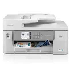 All-In-One Printers<Brother INKvestment Tank MFC-J6555DW Wireless Color Inkjet Printer, All-In-One Supertank, Print, Scan, Copy, Fax