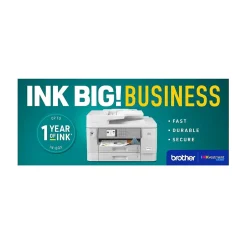 Color Printers<Brother INKvestment Tank MFC-J6955DW Wireless Color Inkjet Printer, All-In-One Supertank, Print, Scan, Copy, Fax