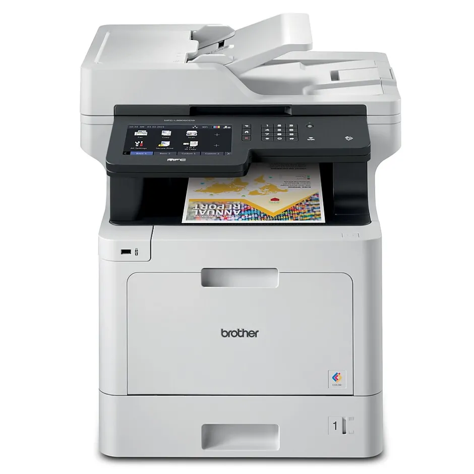 All-In-One Printers<Brother MFC‐L8905CDW Wireless Color Laser Printer, All-In-One, Print, Scan, Copy, Fax