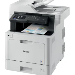 Color Printers<Brother MFC-L8900CDW Wireless Color Laser Printer, All-In-One, Print, Scan, Copy, Fax