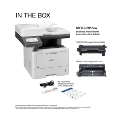 Instant Photo Printers<Brother MFC-L5915DW Business Wireless Black & White Laser, All-In-One, Print, Scan, Copy, Fax
