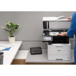 Instant Photo Printers<Brother MFC-L5915DW Business Wireless Black & White Laser, All-In-One, Print, Scan, Copy, Fax