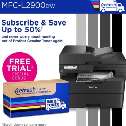 Instant Photo Printers<Brother MFC-L2900DW New Laser Printer, All-In-One, Print, Scan, Copy, Fax