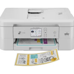 Color Printers<Brother Print & Cut MFC-J1800DW Wireless Color Inkjet Printer, All-In-One, Print, Scan, Copy, Fax