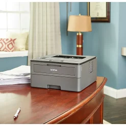 Black & White Printers<Brother Refurbished HL-L2370DW Wireless Monochrome Laser Printer