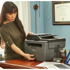 Black & White Printers<Brother Refurbished MFC-L2710DW Wireless Monochrome Laser All-In-One Printer