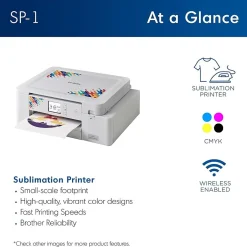 Color Printers<Brother Sublimation Printer and Craft Express Elite Auto Heat Press Bundle, Pet Scarves