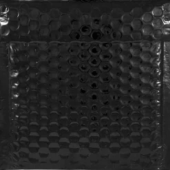 JAM Paper Bubble Padded Mailers with Peel and Seal Closure, CD Size, 6 x 6.5, Black Metallic, 12/Pack (2744430)* Bubble Mailers