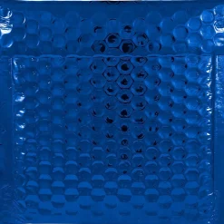JAM Paper Bubble Padded Mailers with Peel and Seal Closure, CD Size, 6 x 6.5, Blue Metallic, 12/Pack (2745203)* Bubble Mailers