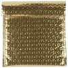 JAM Paper Bubble Padded Mailers with Peel and Seal Closure, CD Size, 6 x 6.5, Gold Metallic, 12/Pack (2745207)* Bubble Mailers