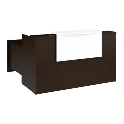 Hot Arrive 72"W L Shaped Reception Desk with Counter, (ARV009MR) L-Desks