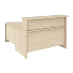 Sale Arrive 60"W L Shaped Reception Desk with Shelf, (ARV003NE) L-Desks