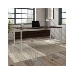 Clearance Hybrid 72"W Computer Table Desk with Metal Legs, (HYD172BW) Computer Desks