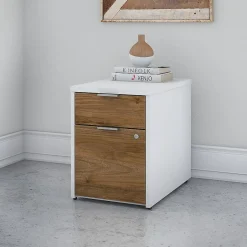 Jamestown 2-Drawer Vertical File Cabinet, Letter/Legal, Fresh Walnut/White, 23.66" (JTF116FWWHSU) File Cabinets