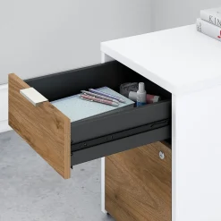 Jamestown 2-Drawer Vertical File Cabinet, Letter/Legal, Fresh Walnut/White, 23.66