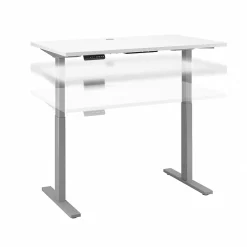 Outlet Move 60 Series 48"W Electric Height Adjustable Standing Desk, White (M6S4824WHSK) Standing Desks