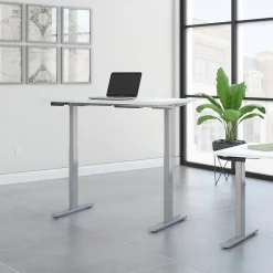 Outlet Move 60 Series 48"W Electric Height Adjustable Standing Desk, White (M6S4824WHSK) Standing Desks