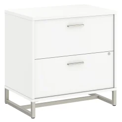 Hot Method 2 Drawer Lateral File Cabinet, White (KI70204SU) File Cabinets