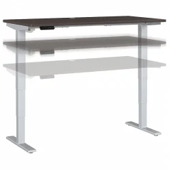 Outlet Move 40 Series 60W Electric Height Adjustable Standing Desk, Storm Gray/Cool Gray Metallic (M4S6030SGSK) Standing Desks