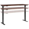 Outlet Move 40 Series 72"W Electric Height Adjustable Standing Desk, Hansen Cherry/Black (M4S7230HCBK) Standing Desks