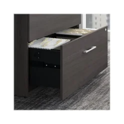 Outlet Office 500 2-Drawer Lateral File Cabinet with Hutch, Locking, Letter/Legal, (OF5007SGSU) File Cabinets