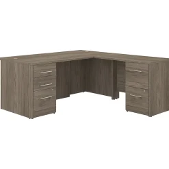 Clearance Office 500 72"W L Shaped Executive Desk with Drawers, (OF5004MHSU) Office Desks