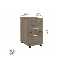 Clearance Studio C 3-Drawer Mobile Vertical File Cabinet, Letter/Legal Size, Lockable, (SCF216MHSU) File Cabinets