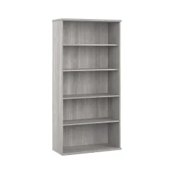 Best Studio A 73"H 5-Shelf Bookcase with Adjustable Shelves, Laminated Wood (SDB7236PG-Z) Bookcases