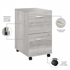 Clearance Studio A 2-Drawer Mobile Vertical File Cabinet, Letter/Legal Size, Lockable, (SDF116PGSU-Z) File Cabinets