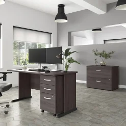 Studio A 3-Drawer Mobile Vertical File Cabinet, Letter/Legal Size, Lockable, (SDF216SGSU-Z) File Cabinets